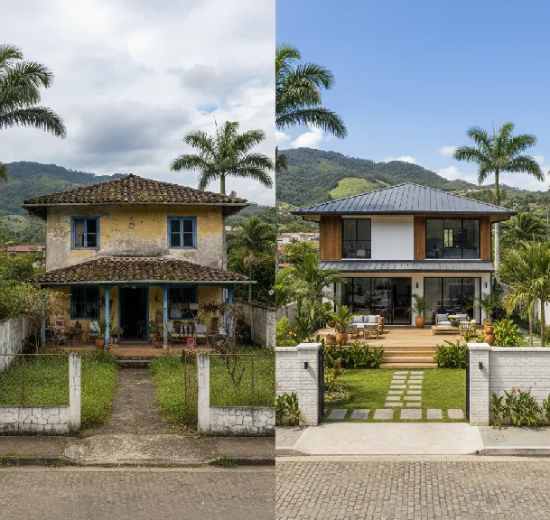 Remodelacion de casa antes y despues